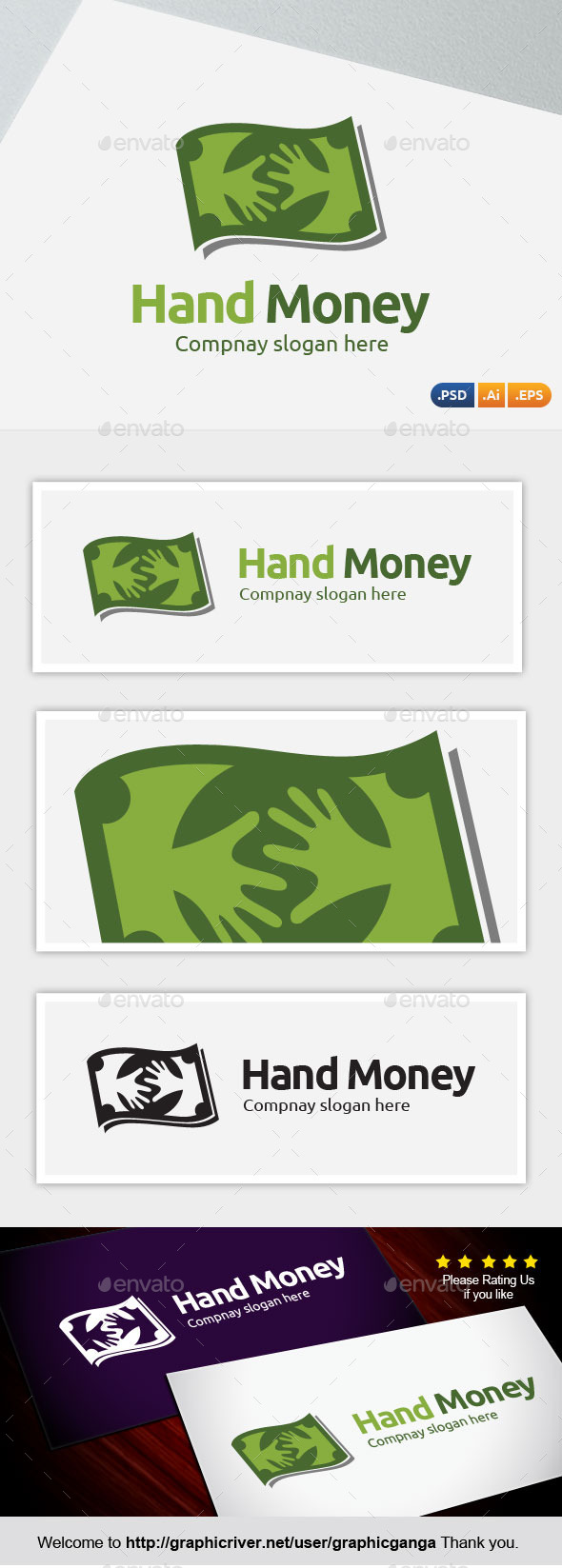 Hand Money - Abstract Logo Templates