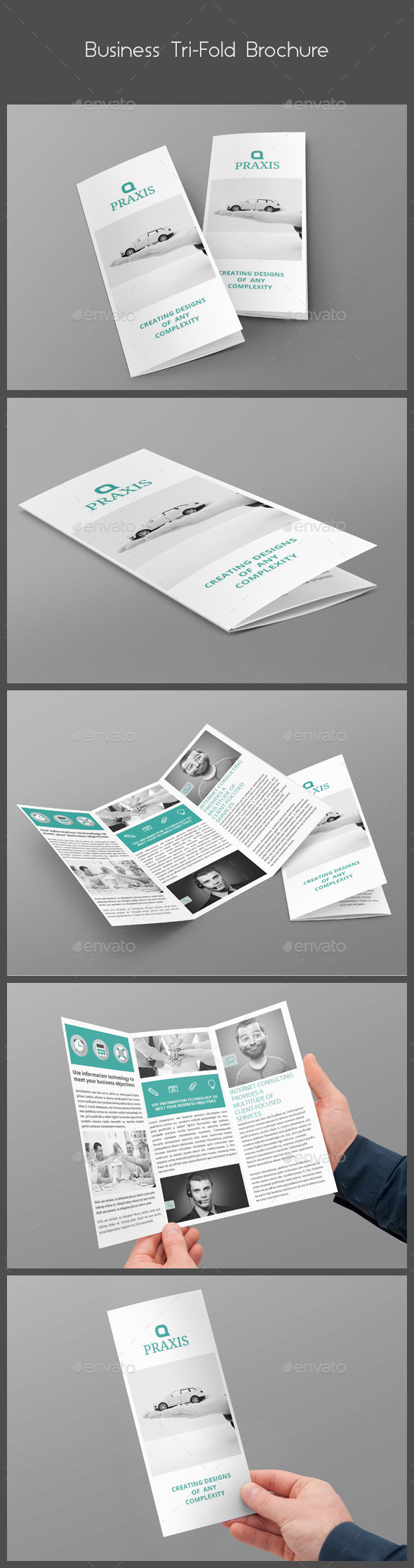 Business Tri-Fold Brochure - Brochures Print Templates
