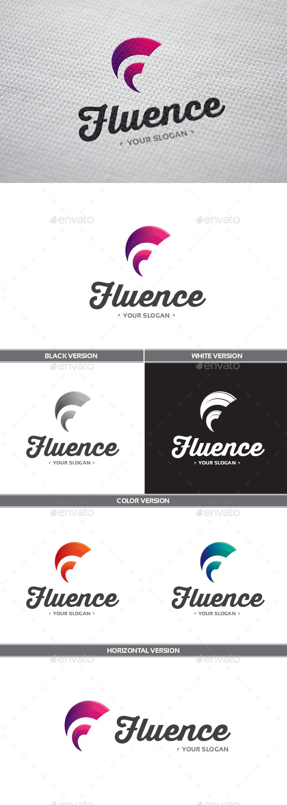 Fluence Logo - Letters Logo Templates