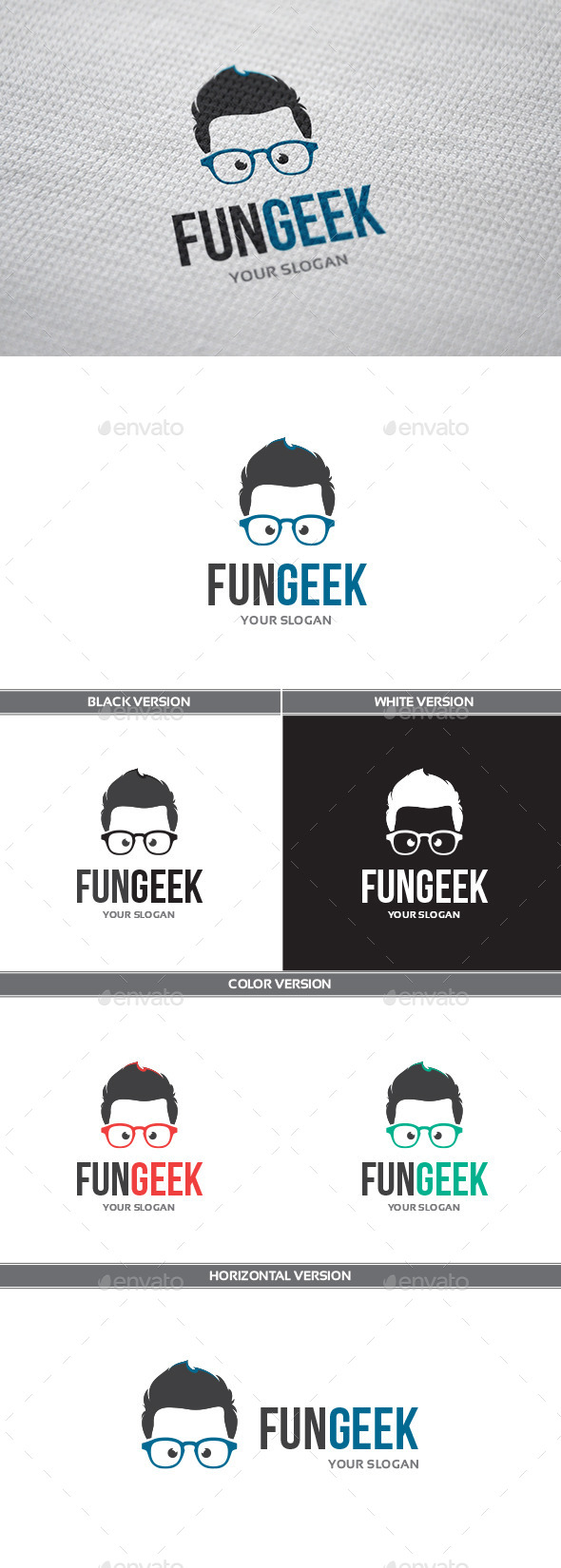 FunGeek Logo - Humans Logo Templates
