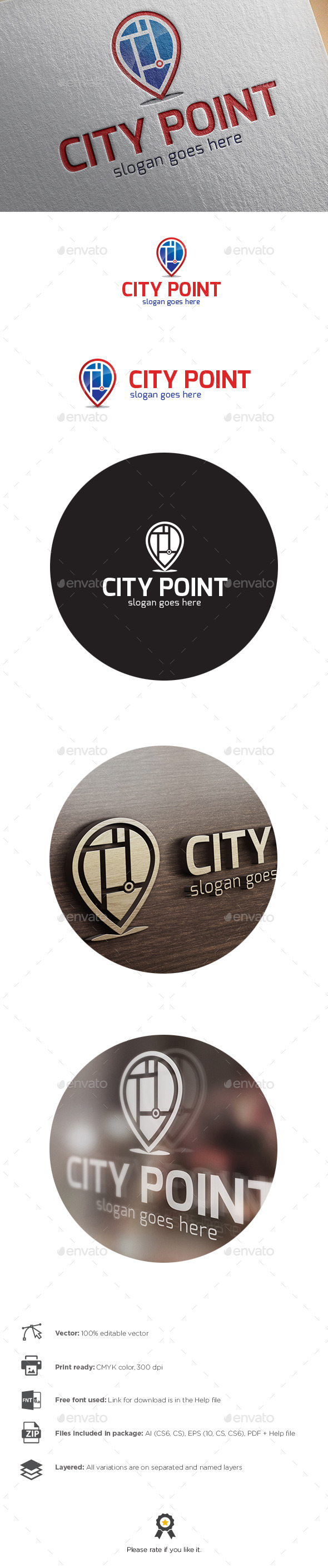 City Point Logo - Symbols Logo Templates
