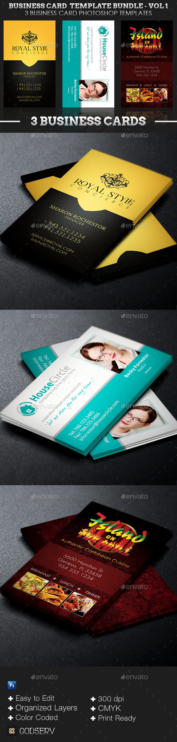 Business Card Template Bundle - Volume 1 - Industry Specific Business Cards
