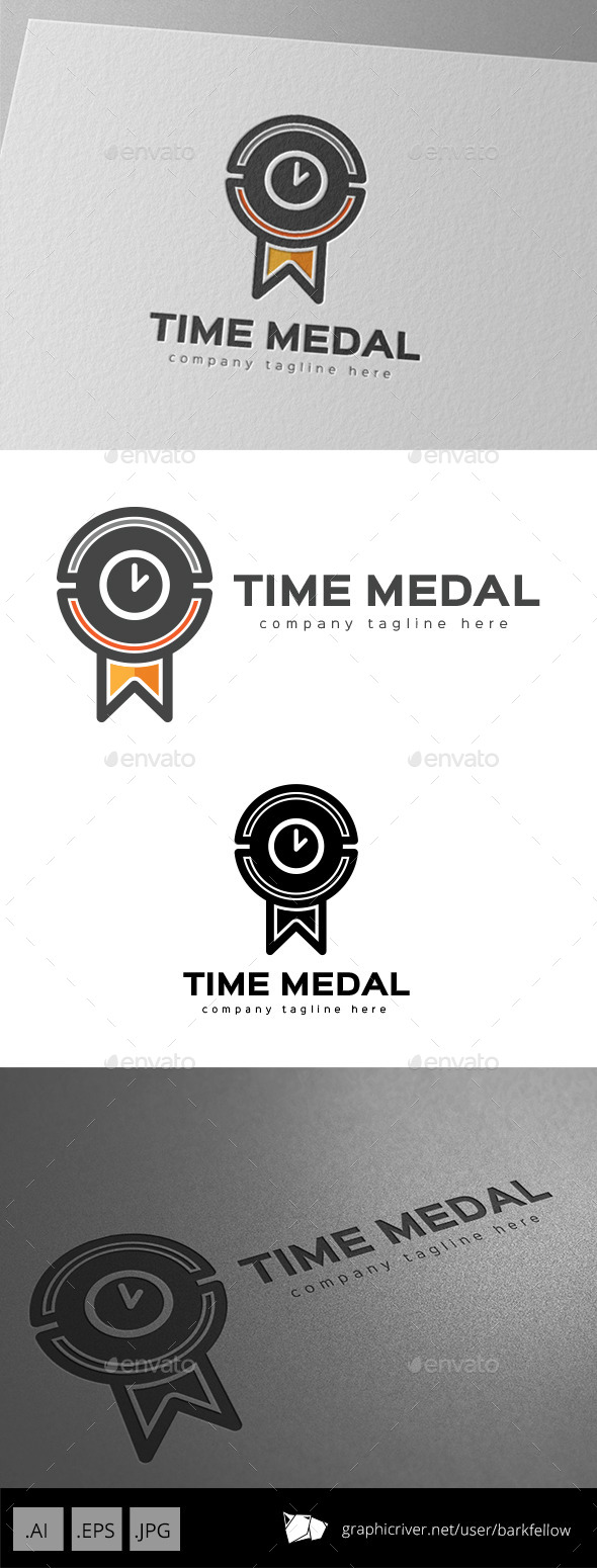 Time Medal Logo Design - Symbols Logo Templates