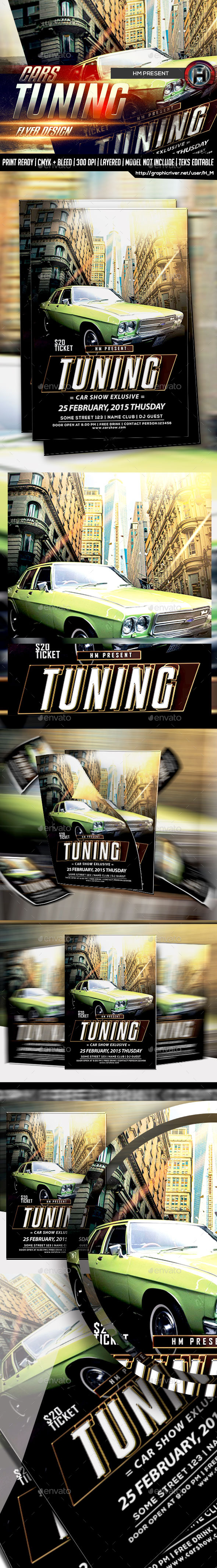 Car Show Tuning Flyer Design - Events Flyers