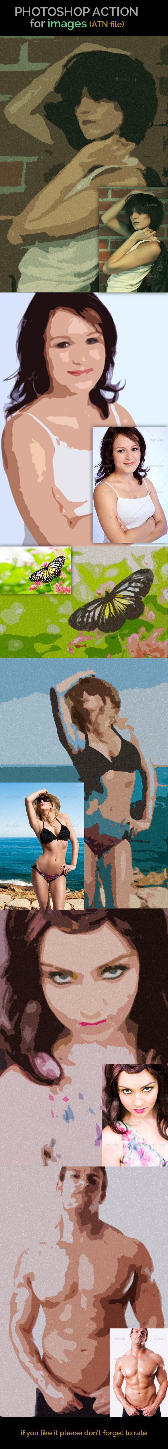 Artistic Photoshop Action - Photo Effects Actions