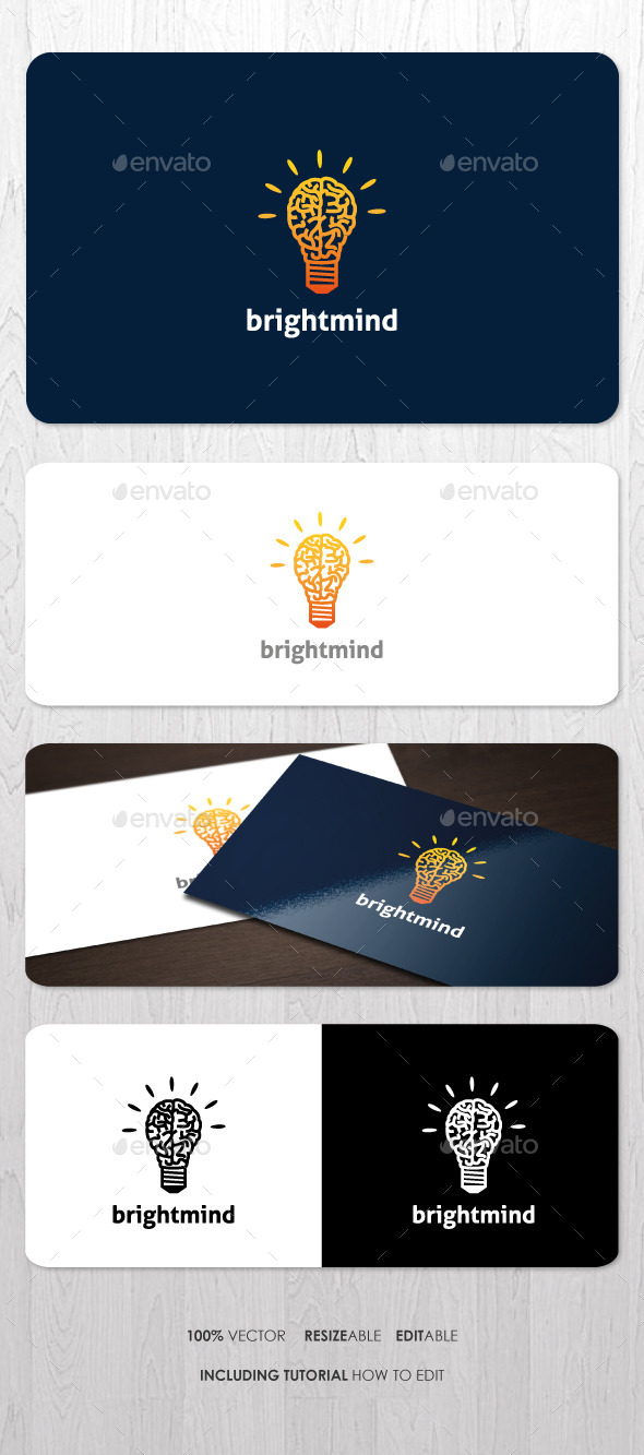 Bright Mind Logo - Objects Logo Templates