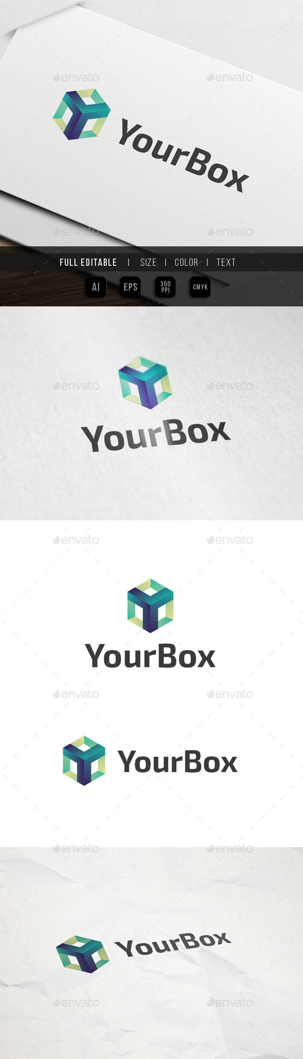 Letter Y - Box tech Logo - Letters Logo Templates