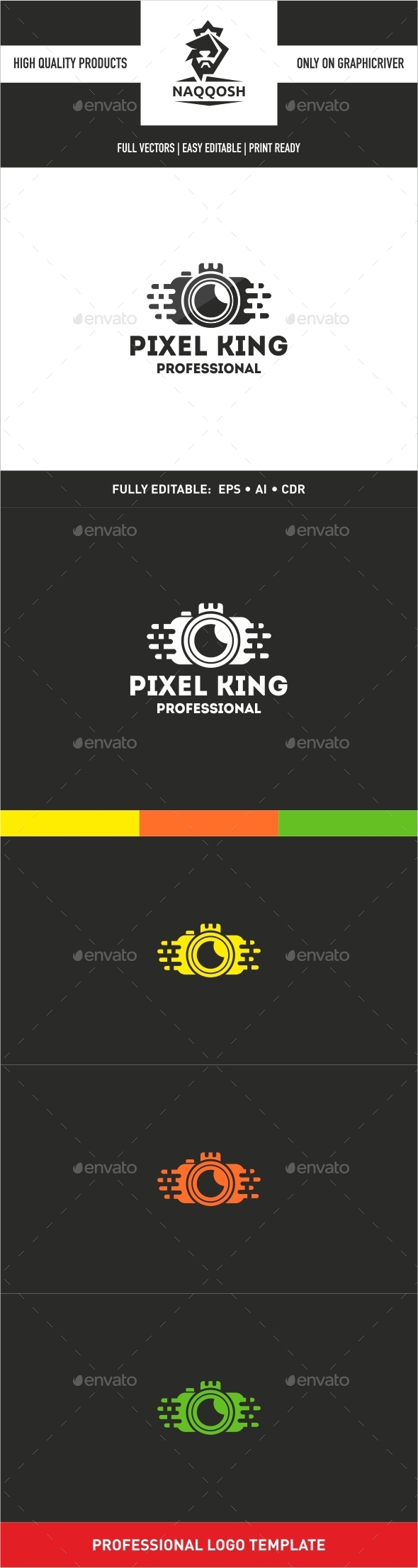 Pixel King - Symbols Logo Templates