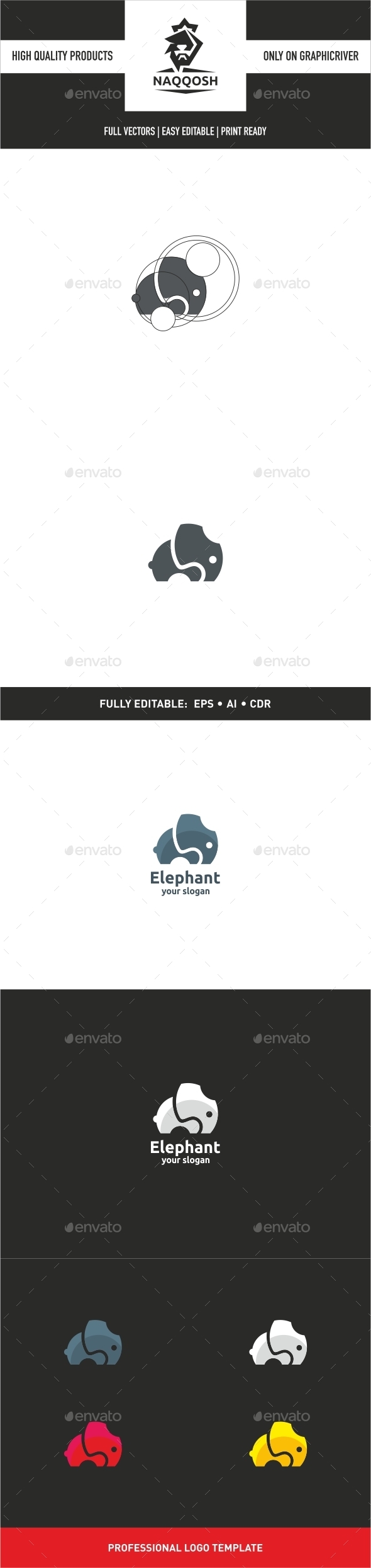 Elephant Logo - Animals Logo Templates