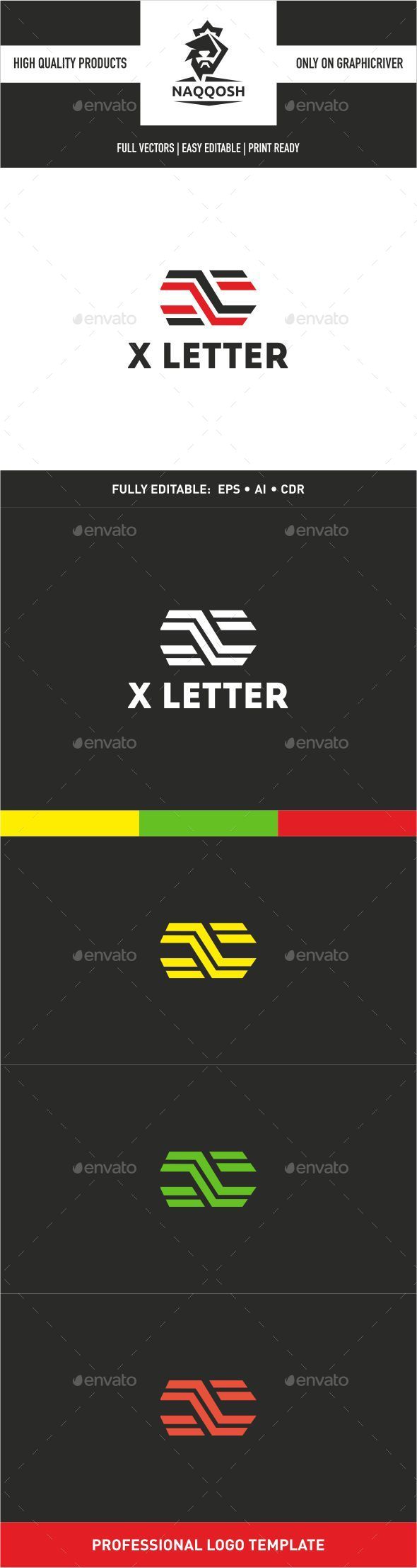 X Letter - Letters Logo Templates