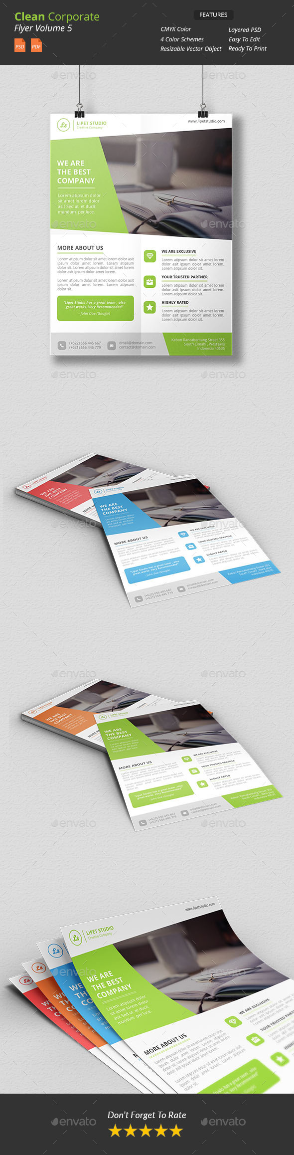 Clean Corporate Flyer v5 - Corporate Flyers