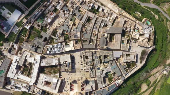 Aerial view of the city Mdina in Malta alt