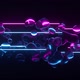 Liquid Glass And Neon Lines Loop - VideoHive Item for Sale