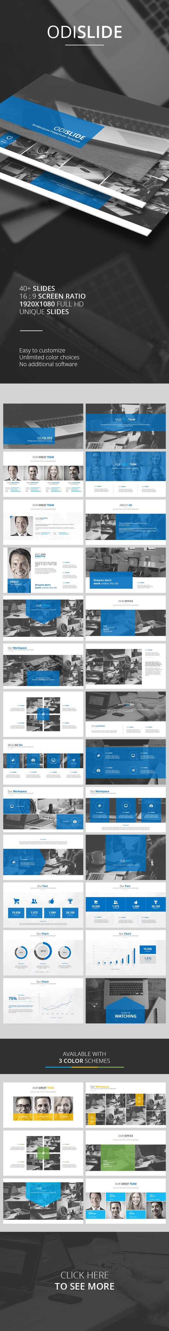Odislide PowerPoint Template - PowerPoint Templates Presentation Templates