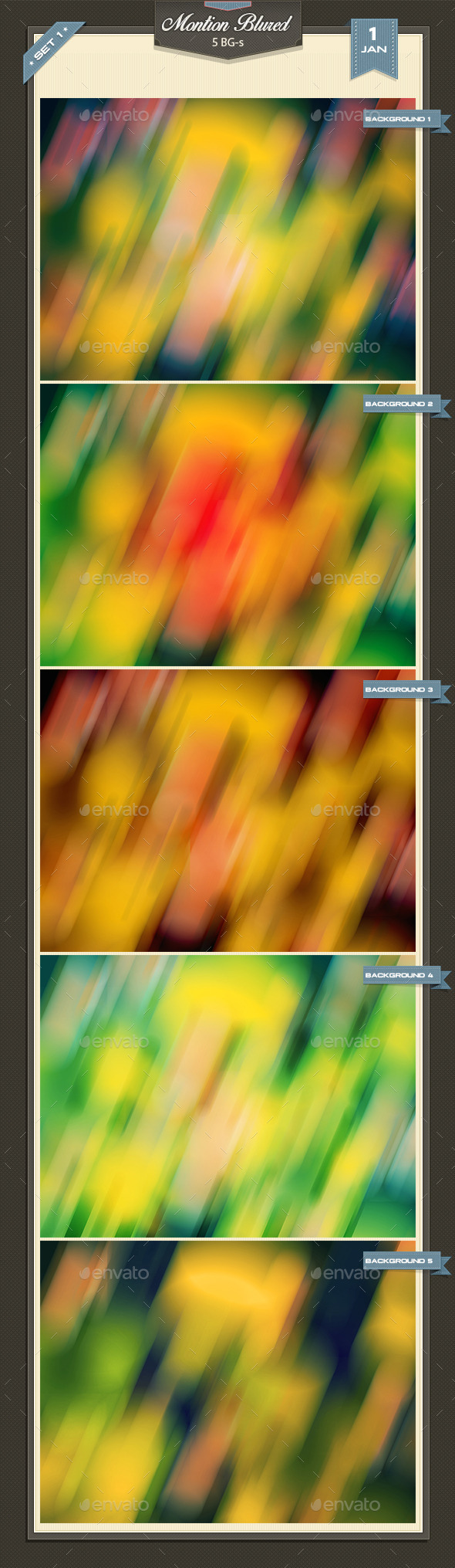 Colorful Montion Blured - Abstract Backgrounds