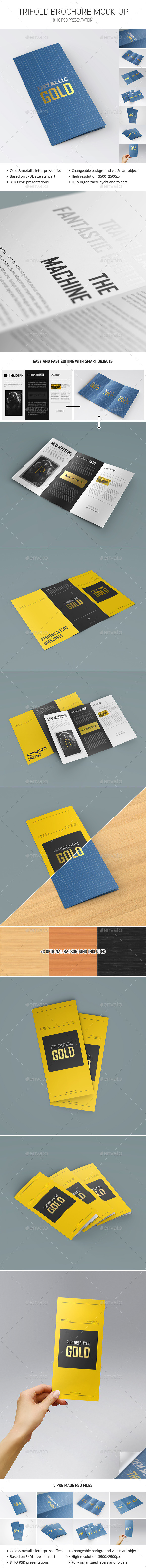 Trifold Brochure Mockup - Brochures Print