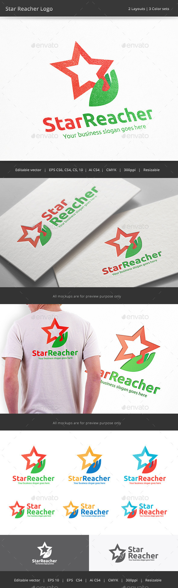 Star Reacher Hand Logo