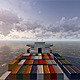 Aerial View Of a Cargo Vessel In Ocean - VideoHive Item for Sale