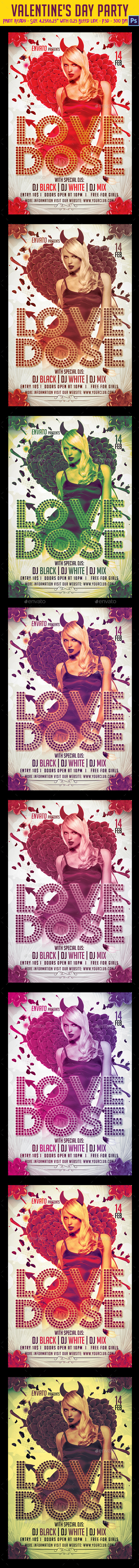 Valentine's Day Party Flyer - Clubs & Parties Events