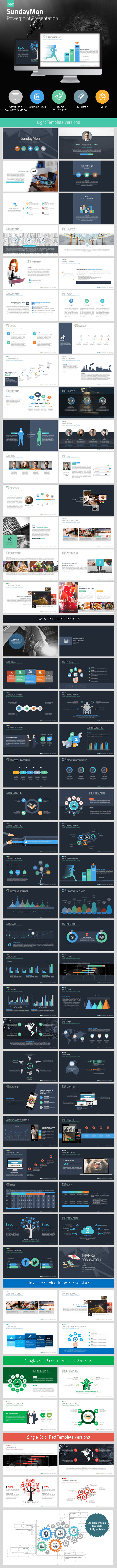 SundayMon PowerpointPresentation - PowerPoint Templates Presentation Templates