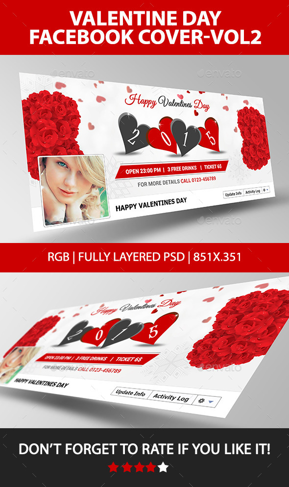 Valentine Day Facebook Cover 2015- VOL2 - Facebook Timeline Covers Social Media