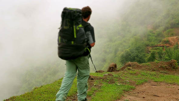 Trekking At Himalayan Mountain