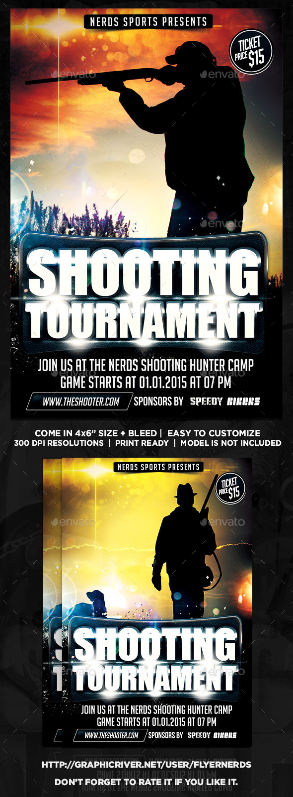 Hunting Tournament Sports Flyer - Sports Events
