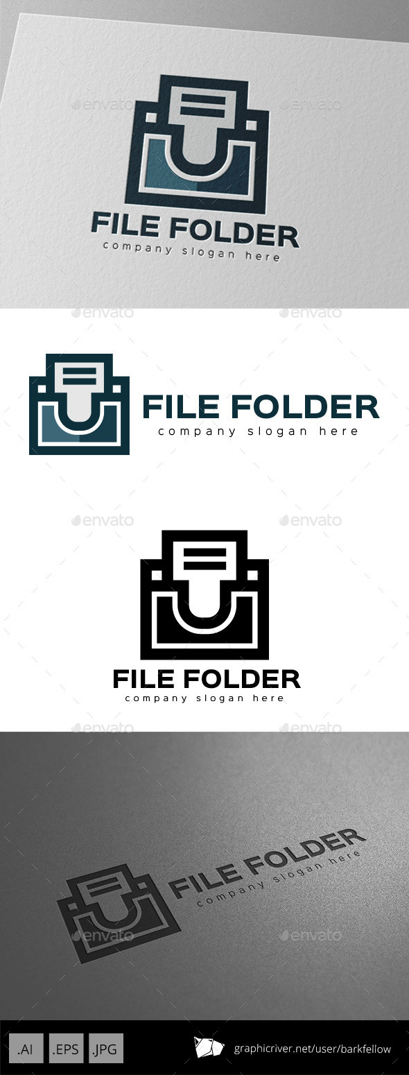 File Document Folder Logo - Symbols Logo Templates