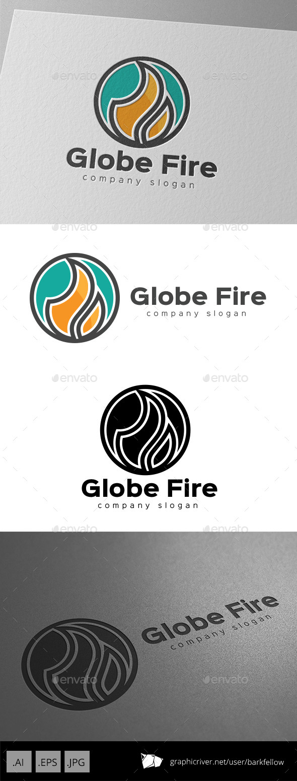 Fire Ball Logo Design - Symbols Logo Templates