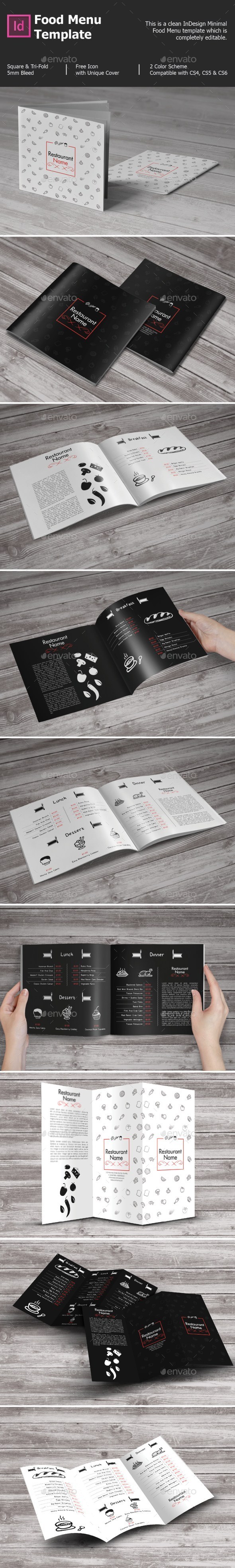 Food Menu Template - Food Menus Print Templates