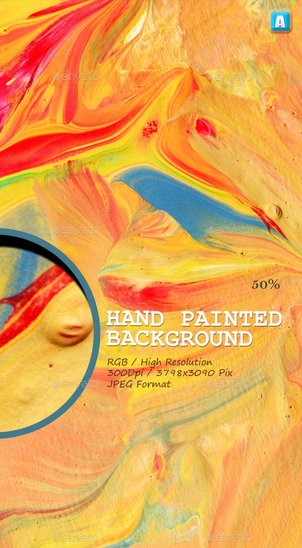Hand Painted Background 0021 - Art Textures