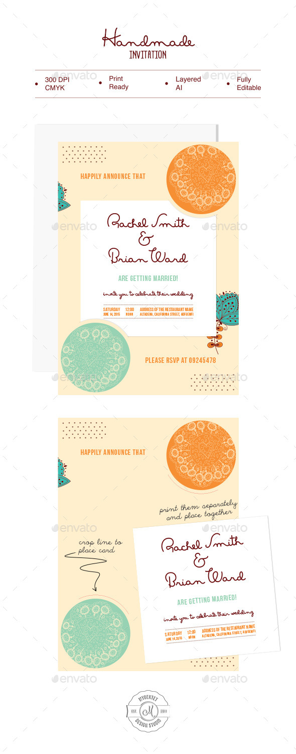 Handmade Invitation - Weddings Cards & Invites