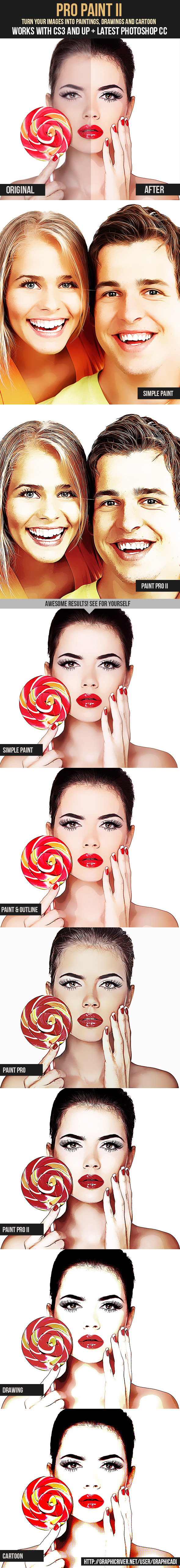 Pro Paint II Action Set - Photo Effects Actions