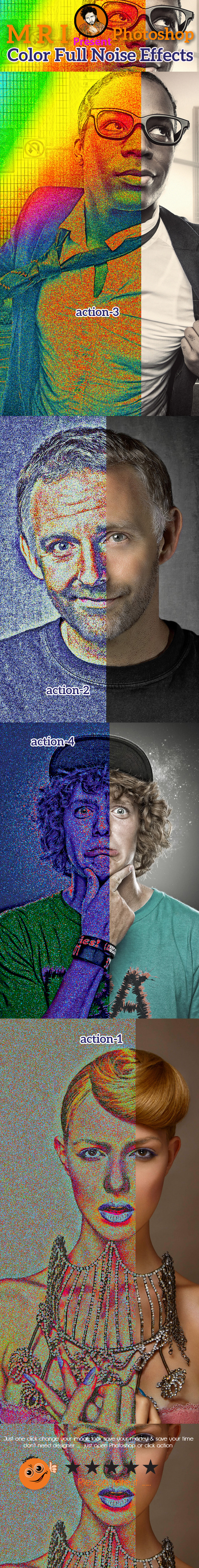 Color Full Noise Effects Action - Photo Effects Actions