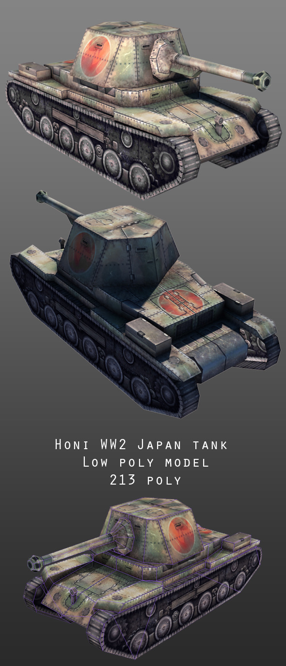 Honi Japan Tank - 3Docean 9950562