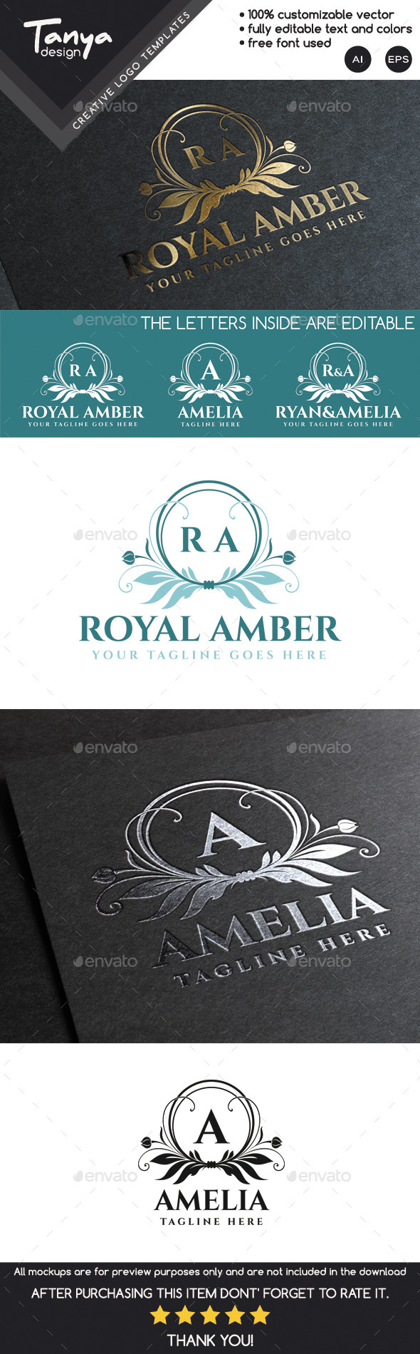 Royal Amber Logo Template - Crests Logo Templates