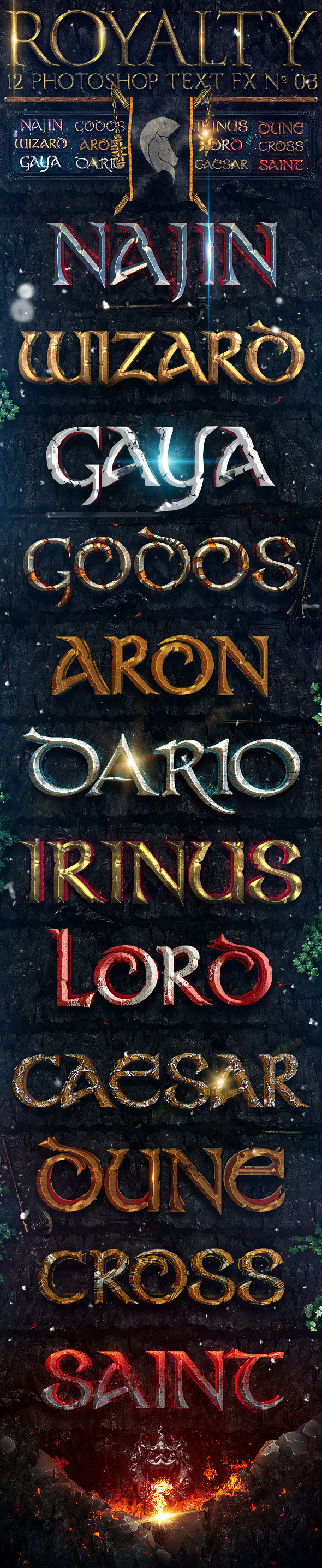 Royalty Photoshop Text FX Vol 03 - Text Effects Styles