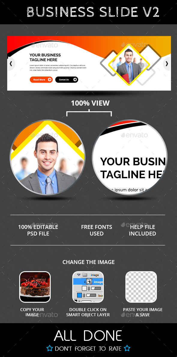 Business Slide V2 - Sliders & Features Web Elements