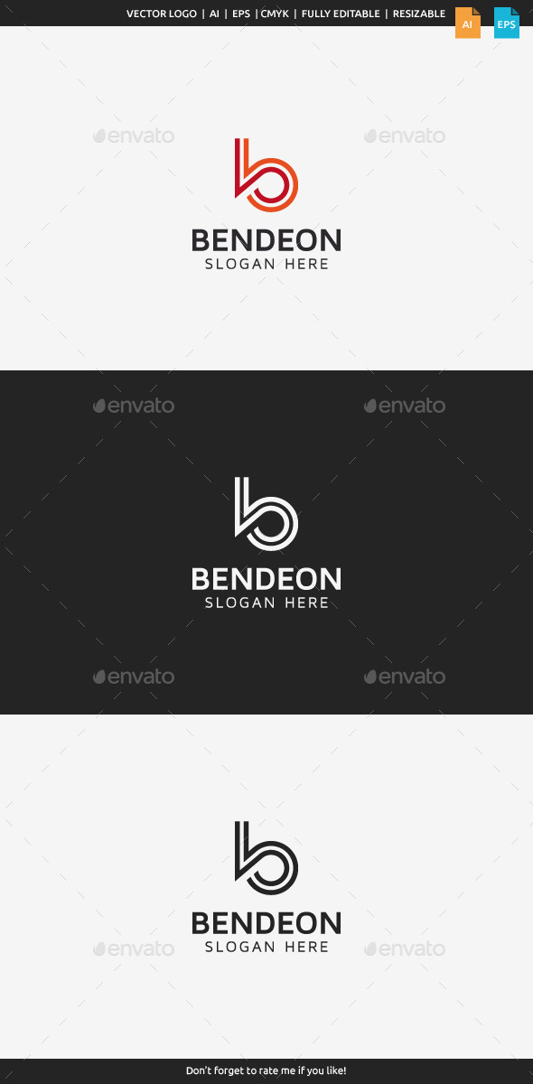 Bendeon - Letter B - Letters Logo Templates
