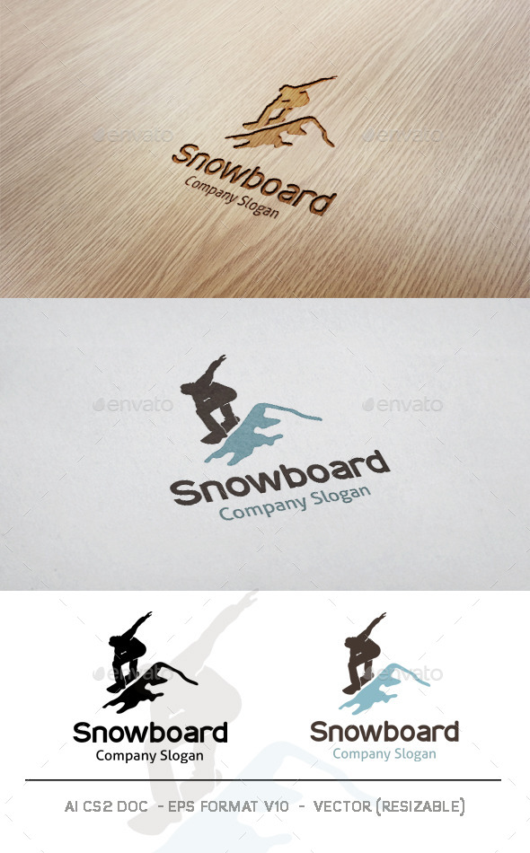 Snowboard Logo - Humans Logo Templates