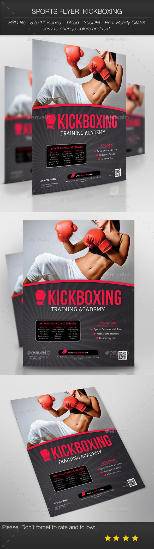 Sports Flyer: Kickboxing - Sports Events