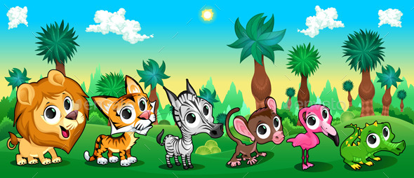 Animals in Forest - Animals Characters