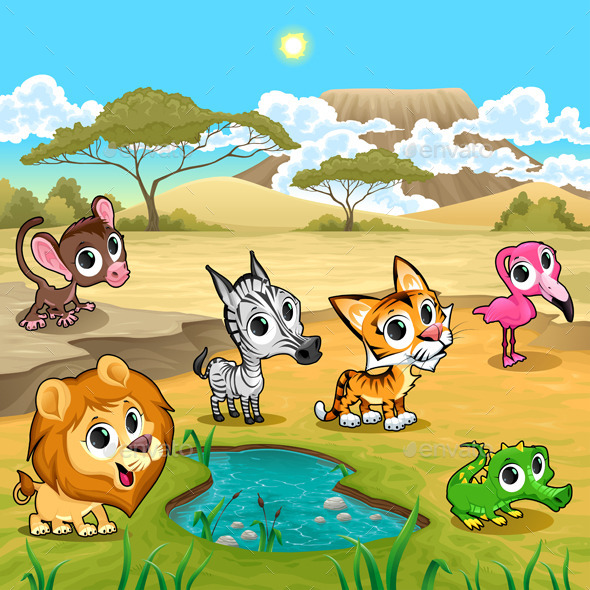 Animals in Nature - Animals Characters