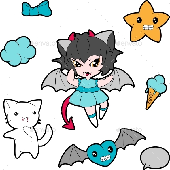 Kawaii Characters - Monsters Characters