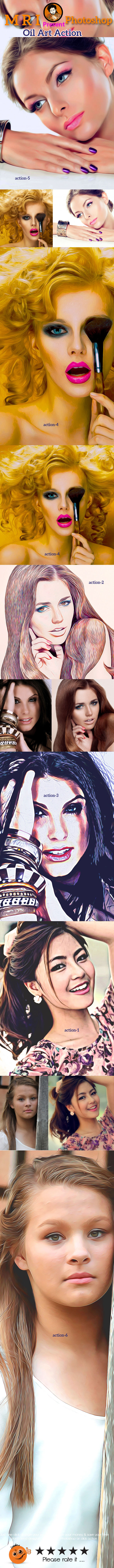 Oil Art Action - Actions Photoshop