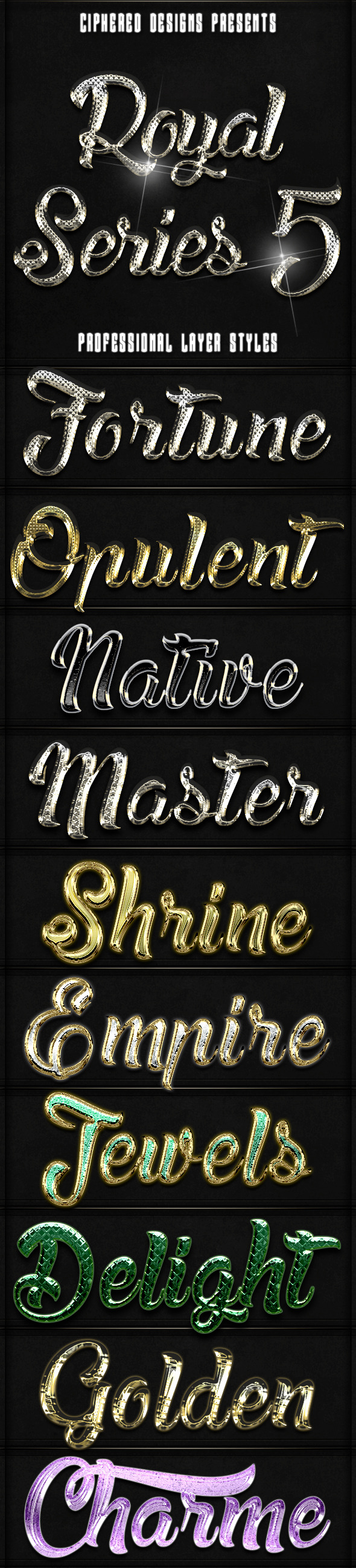 Royal Series 05 - Pro Text Effects - Text Effects Styles