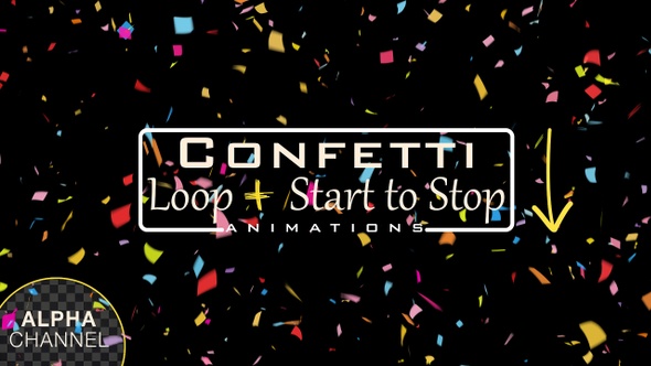 Celebration Confetti Falling alt