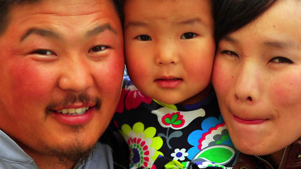 Portrait Of Mongolian Family 2