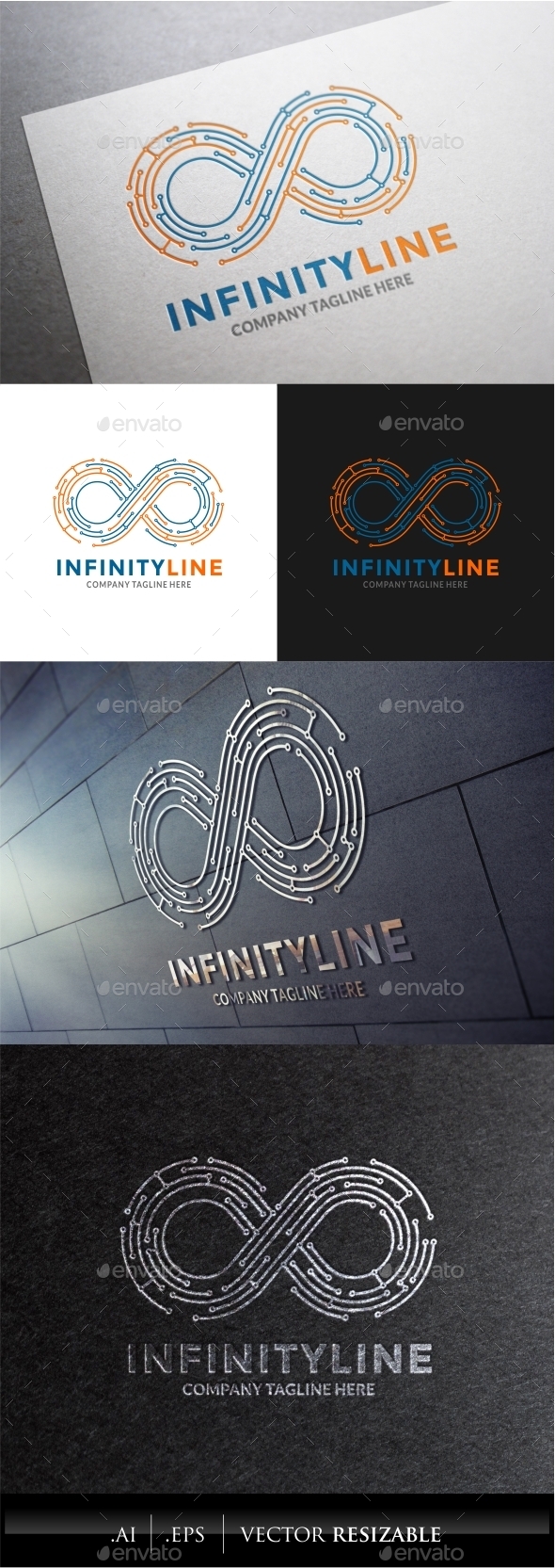 Infinity Line Logo - Abstract Logo Templates