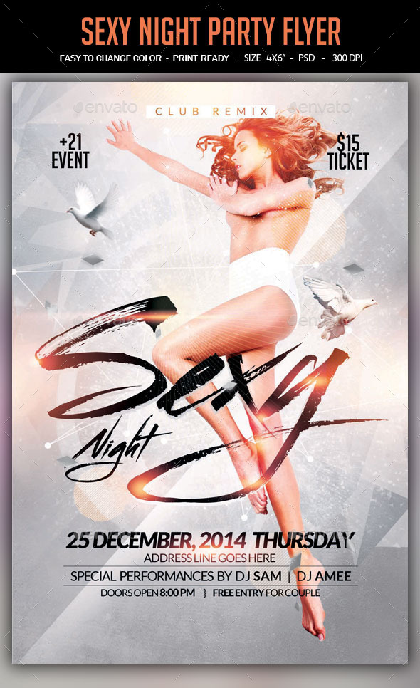 Sexy Night Party Flyer - Clubs & Parties Events
